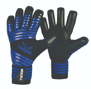 Gants de gardien de but de football de haute qualité, protection des doigts, quantité minimale de commande, paume professionnelle de football et dos de main en PU souple - Product Image 6
