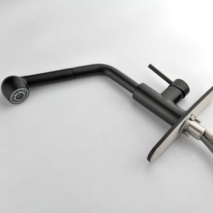 Rubinetto da Cucina Monocomando con Doccetta Estraibile in Acciaio Inox Nero Opaco - Product Image 5