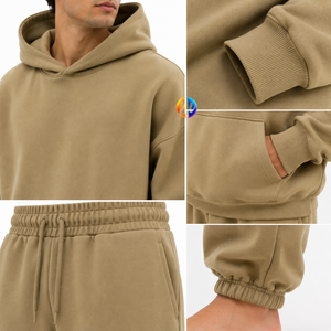 Combinaison en polaire surdimensionnée pour homme, en tissu polaire doux, coupe ample et décontractée, toucher doux et chaleur confortable pour les voyages hivernaux et les occasions décontractées. - Product Image 5
