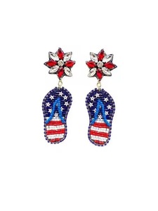Boucles d'oreilles pendantes HEART Boho Animaux marins faites à la main en perles de rocaille, coquillages et perles de riz, motif baleine - Product Image 2