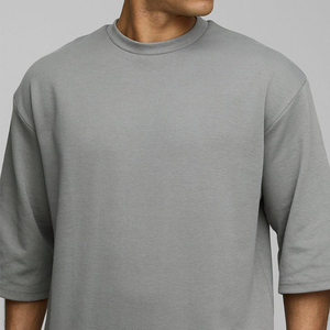 Camiseta de Hombre Personalizada con Logotipo Frontal, 100% Algodón, Corte Holgado, Manga Corta, Formal, Anti-Pilling - Product Image 3