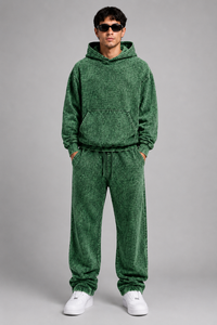 100% Pure Cotton New Customized Men Acid Wash Fleece <b>Tracksuit</b> Heavyweight OEM Service Low MOQ Custom Logo New Men <b>Tracksuit</b> - Product Image 6