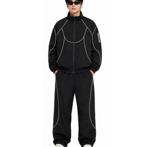 <b>Men</b> Nylon Tracksuit Performance Activewear <b>Jacket</b> and Pants Set Bulk OEM ODM Wholesale Manufacturer Nylon Tracksuit For <b>Men</b> - Product Image 1