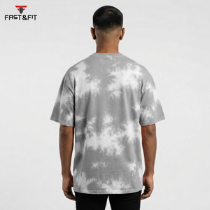 T-shirts Slim Fit Délavés à l'Acide Couleur Personnalisée Prix de Gros Nouvelle Collection T-shirts Manches Courtes Délavés à l'Acide Taille Adulte pour Hommes - Product Image 2
