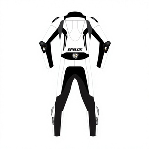 Traje de Motociclismo Personalizado para Hombre, de Cuero Vacuno Ramaha, Mono de Carreras, Traje de Motociclista OEM con Protección CE, Manga Larga, 280g - Product Image 2