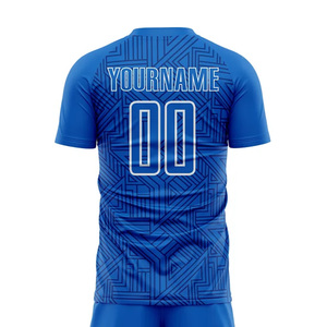 Ensemble de maillots et shorts de football personnalisés en gros, vêtements de sport respirants et à séchage rapide pour l'entraînement d'équipe, en vente en ligne - Product Image 5