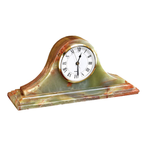 Traditional Marble <b>Desk</b> <b>Clock</b> With All Size Available Handmade Artistic Onyx Marble <b>Clock</b> For Executive Office - Product Image 2