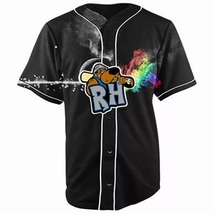 Camiseta de Béisbol Beentrih para Hombre, Negra y Blanca, con Número 23, Impresión Digital, 100% Poliéster, Talla Grande, Corte Regular, Cierre de Botones, para Adultos - Product Image 2
