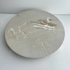 Modern Marble Lazy Susan Serving Tray Perfect For Dining Room Decor <b>Buffet</b> Display And Hosting Rotating <b>Table</b> Tray from India - Product Image 1