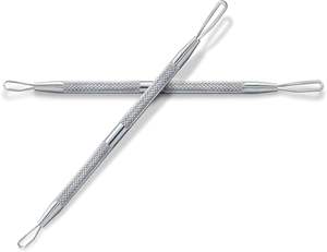 Kit d'extraction de comédons UBI 2 pièces en acier à haute teneur en carbone, outils de soin double extrémité, boucle d'extraction et pointe fine pour points noirs - Product Image 6