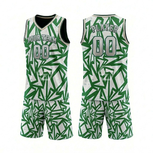 Camiseta de Baloncesto Personalizada de Secado Rápido para Adultos, Sublimada, 100% Poliéster, Unisex, Cuello en V, Sin Mangas, Transpirable, de Malla, que Absorbe la Humedad - Product Image 5