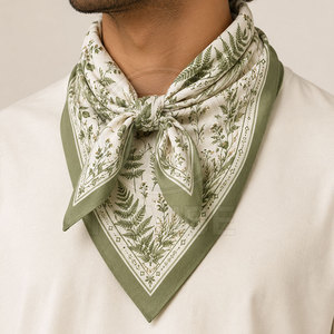 REVIBE INDUSTRY Bandana en toile de coton solide et durable, respirant, écologique, séchage rapide, élégant, unisexe, pour le cyclisme, la randonnée, le camping - Product Image 4