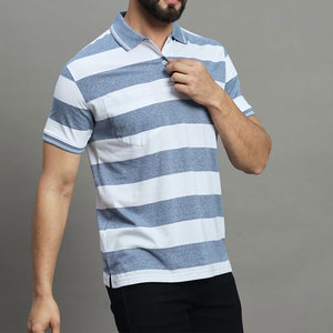 T-shirts respirants à manches courtes pour hommes de haute qualité, broderie de logo personnalisée, motif uni, tissu jersey, polo uni - Product Image 6