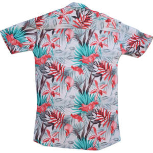 Camisa de hombre con logo personalizado, estampado completo, manga corta, a la moda, con botones, proveedor OEM ODM, camisa de playa de verano para hombre, diseño de plátano - Product Image 4