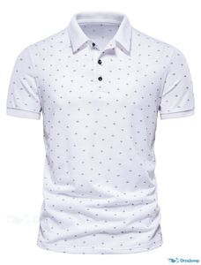 เสื้อโปโลผู้ชายผ้าฝ้ายแขนสั้นทรงปกติ คุณภาพดี รับผลิตตามแบบ OEM พร้อมสกรีนโลโก้และปรับขนาดได้ - Product Image 6