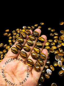 Natural <b>Tiger</b> <b>Eye</b> Calibrated Stone Gemstone Yellow All Shaped Loose Gemstones FAIJAN GEMS Cabochon Third Party Certified Factory - Product Image 4