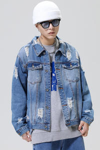 2026 Mens 100% Cotton Plain Dyed <b>Denim</b> <b>Jacket</b> Casual Winter <b>Lightweight</b> Custom Logo OEM High Quality Blue <b>Denim</b> <b>Jacket</b> - Product Image 2