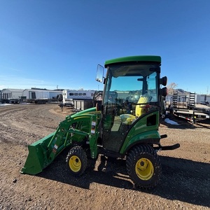 Tractor de un solo eje John Deere 1025R de 15 HP con 4WD, cargador, cortacésped y retroexcavadora con motor, bomba y caja de cambios en venta - Product Image 3