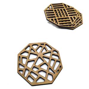 ที่รองแก้วไม้ธรรมชาติสำหรับเครื่องดื่ม - Product Image 4