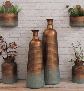 Venta al por mayor de calidad superior de metal florero mejor diseño para la boda mesa de oficina o sala de estar de estilo costero - Product Image 3