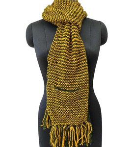 Elite Style Unisex Knitted <b>Scarf</b> - Fine Gauge Soft Winter Muffler - Custom Logo Elegant Ribbed Knit Wear - Product Image 1