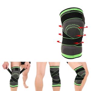 Rodilleras transpirables de punto para levantamiento de pesas, desarrolladas para la práctica de levantamiento, que mantienen una ajuste estable del rodilla durante los entrenamientos. - Product Image 2