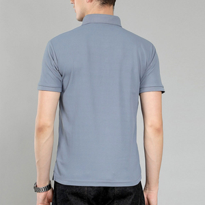 Chemises polo pour hommes en coton de haute qualité, logo imprimé DTF personnalisé, vêtements décontractés d'été, respirantes, confortables, couleur unie. - Product Image 3