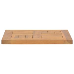 Tavolo in legno massello Teak 15.7 quadrato "x 15.7" x 1 "pollici - Product Image 4