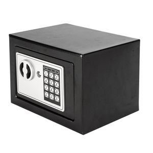 17E Home Use Black Electronic Password Steel Plate Locker <b>Secure</b> Storage Safe <b>Box</b> - Product Image 3