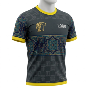Camiseta Deportiva Personalizada Sublimada, Ropa Deportiva, Camiseta de Fútbol Retro, Camiseta de Fútbol Azul - Product Image 5
