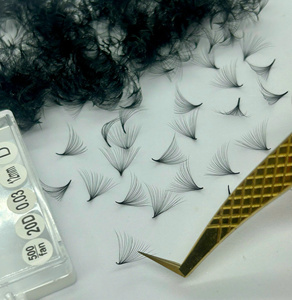 <b>Premade</b> <b>Lash</b> Extensions Promade 0.05-0.10mm C/CC/D Curl 3D-14D Volume Wispy <b>Lash</b> Clusters In A Big Box Loose Base Wholesale - Product Image 4