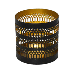 Porte-bougie chauffe-plat en fer doré, étanche et résistant à la chaleur, pour décoration intérieure et mariages - Product Image 2
