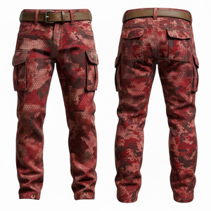 Factory Direct Whole Sale Cheap Price Camouflage <b>Cargo</b> Pants Unisex Custom Made Logo Multi Pocket Outdoor Workwear <b>Trousers</b> - Product Image 3