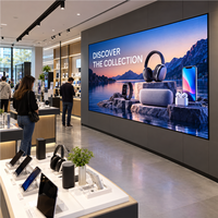 Écran publicitaire LED intérieur P2 3840Hz ultra fin, sans soudure, léger, panneau d'affichage LED pour magasin de détail