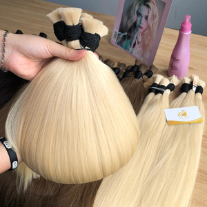 Extensions de cheveux vietnamiens 100 % vierges les plus vendues, super double volume, 30 pouces de longueur étirée, style lisse, cheveux humains bruts - Product Image 1