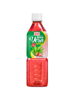 500ml Natuurlijke Aloë Vera Aardbeiensmaak Sap Drank Geperste Fruit Groothandel Aangepaste Etiket Drank PET Fles Fabrikant