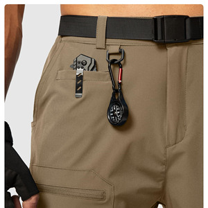 Pantalones Cortos de Senderismo para Hombre, Cintura Alta, Secado Rápido, Transpirables, Ligeros, Corte Relajado, Color Sólido, Novedad 2026 - Product Image 4