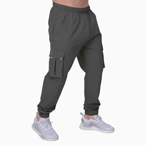 Pantalon Cargo pour Hommes Slim Fit Design Personnalisé avec Taille Élastique, Poches Latérales à Rabat, et Appel Streetwear Urbain-Vente de Gros - Product Image 6