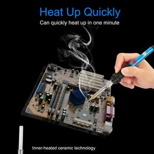 Fer à souder à température réglable 110V 60W pour soudage électrique de circuits imprimés, 5 embouts différents inclus - Product Image 6