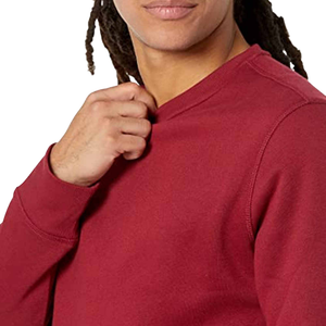 Pull en tricot rouge uni pour homme, col rond, coupe classique, décontracté, pour l'automne - Product Image 5