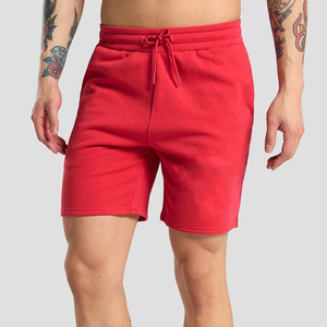 Shorts pour hommes bleu vif, doux, respirants, de haute qualité, en molleton personnalisé, pour le sport, la gym, décontractés, d'été, avec cordon de serrage - Product Image 3