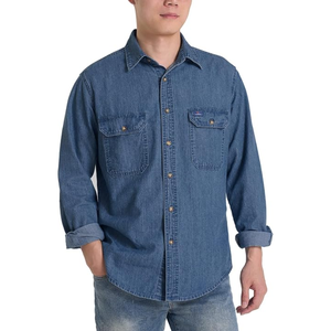 <b>Men</b>’s Long Sleeve Denim <b>Shirt</b>, Regular Fit Button Down <b>Jean</b> Work <b>Shirt</b> <b>for</b> Casual, Western, Outdoor, and Everyday Wear - Product Image 2