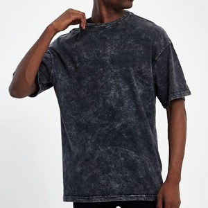 Camiseta Extra Grande de Primera Calidad, 250 GSM, Lavado Ácido, para Hombre, Alta Calidad, Estilo Vintage, Hombros Caídos, Streetwear - Product Image 1