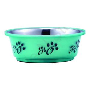 Cuencos y comederos de acero inoxidable para mascotas, cuencos antideslizantes para comida de mascotas, fusión antideslizante - Product Image 1