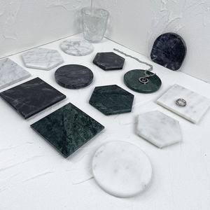 Set of 3 granite stone <b>Drink</b> Mats Vintage Style <b>Drink</b> Protectors for Tea Coffee Home Office Decor Rustic Metal <b>Coasters</b> - Product Image 5