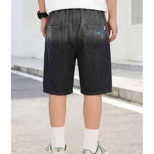 Shorts en jean délavé style vintage streetwear coupe ample en coton pour la vente en gros – Fournisseur OEM - Product Image 3