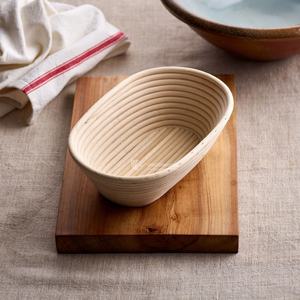 Panier de fermentation en rotin ovale naturel pour pain au levain, panier de fermentation en rotin ovale professionnel pour pain en gros - Product Image 1