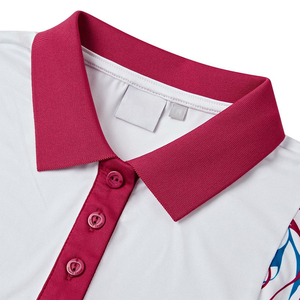 เสื้อโปโลกอล์ฟแขนกุดสีขาวสำหรับผู้หญิงแบบสั่งทำพิเศษ คอปกพับได้ ขายส่งเสื้อโปโลสำหรับผู้ใหญ่ - Product Image 5