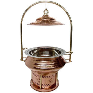 Calentador de Comida de Acero Inoxidable de Lujo, Ecológico, a Gas/Combustible, con Tapa Enrollable, para Servicio de Buffet en Bodas - Product Image 4