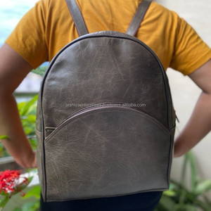 New Handmade Genuine Cowhide Leather Backpack <b>for</b> <b>Men</b> & Women Travel <b>Bag</b> 100% Pure Full Grain Leather Vintage Backpack - Product Image 4